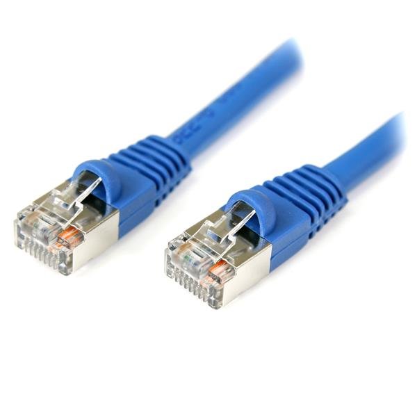 StarTech.com 6 ft Cat5e Blue Snagless Shielded RJ45 STP Cat 5e Patch Cable - 6ft Cord S45PATCH6BL