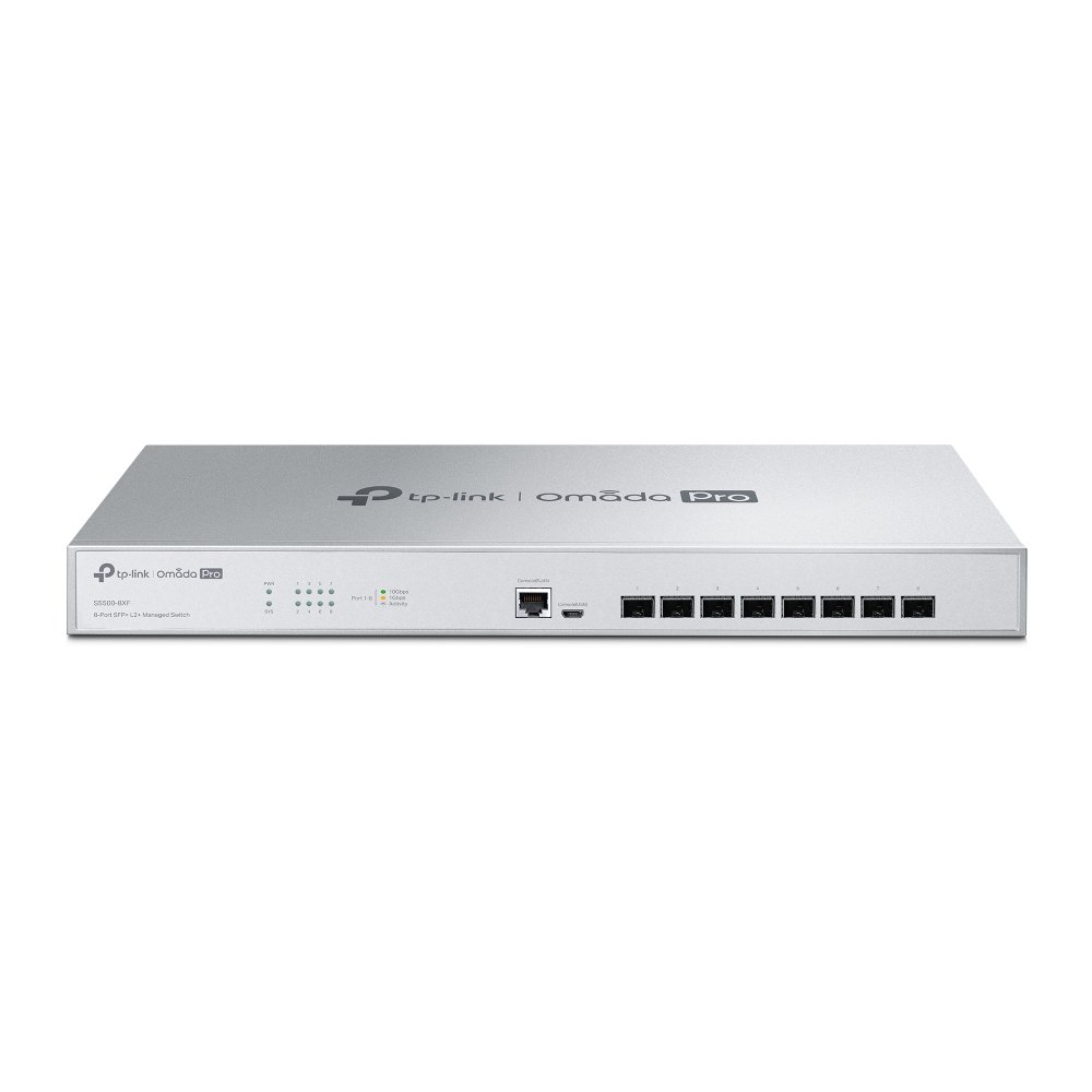 TP-Link Omada Pro 8-Port SFP+ L2+ Managed Switch S5500-8XF