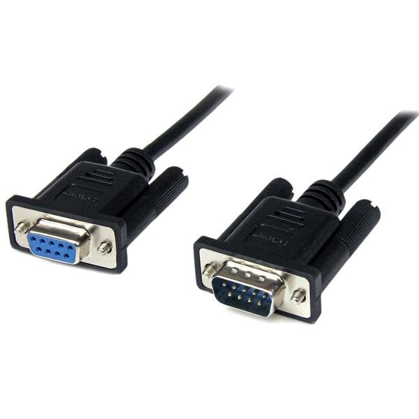 StarTech.com 2m Black DB9 RS232 Serial Null Modem Cable F/M SCNM9FM2MBK