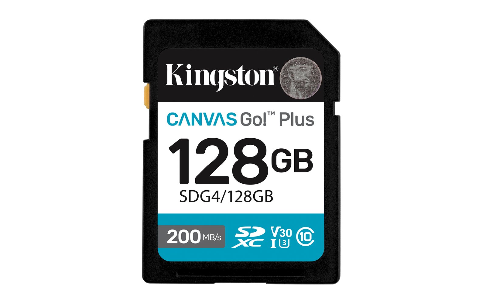 Kingston Technology Canvas Go! Plus 128GB SDXC Gen4 200MB/s C10 UHS-I U3 V30 SDG4/128GB