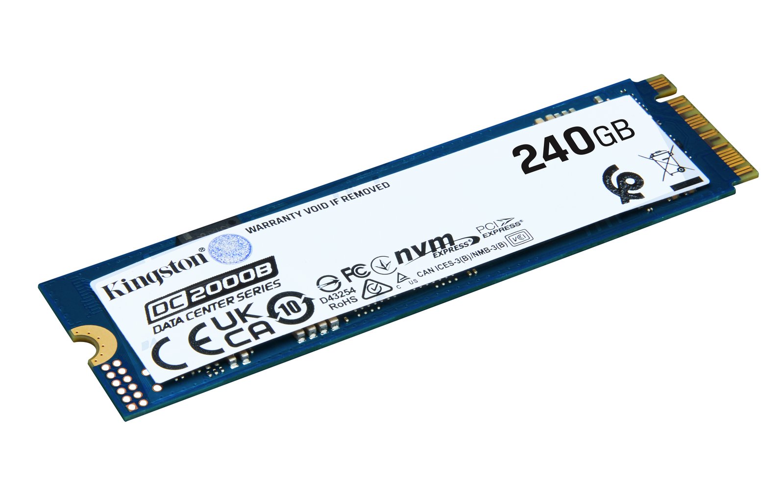 Kingston Technology 240G DC2000B PCIe 4.0 M.2 2280 Enterprise SSD (Non-Heatsink) SEDC2000BYM8/240G