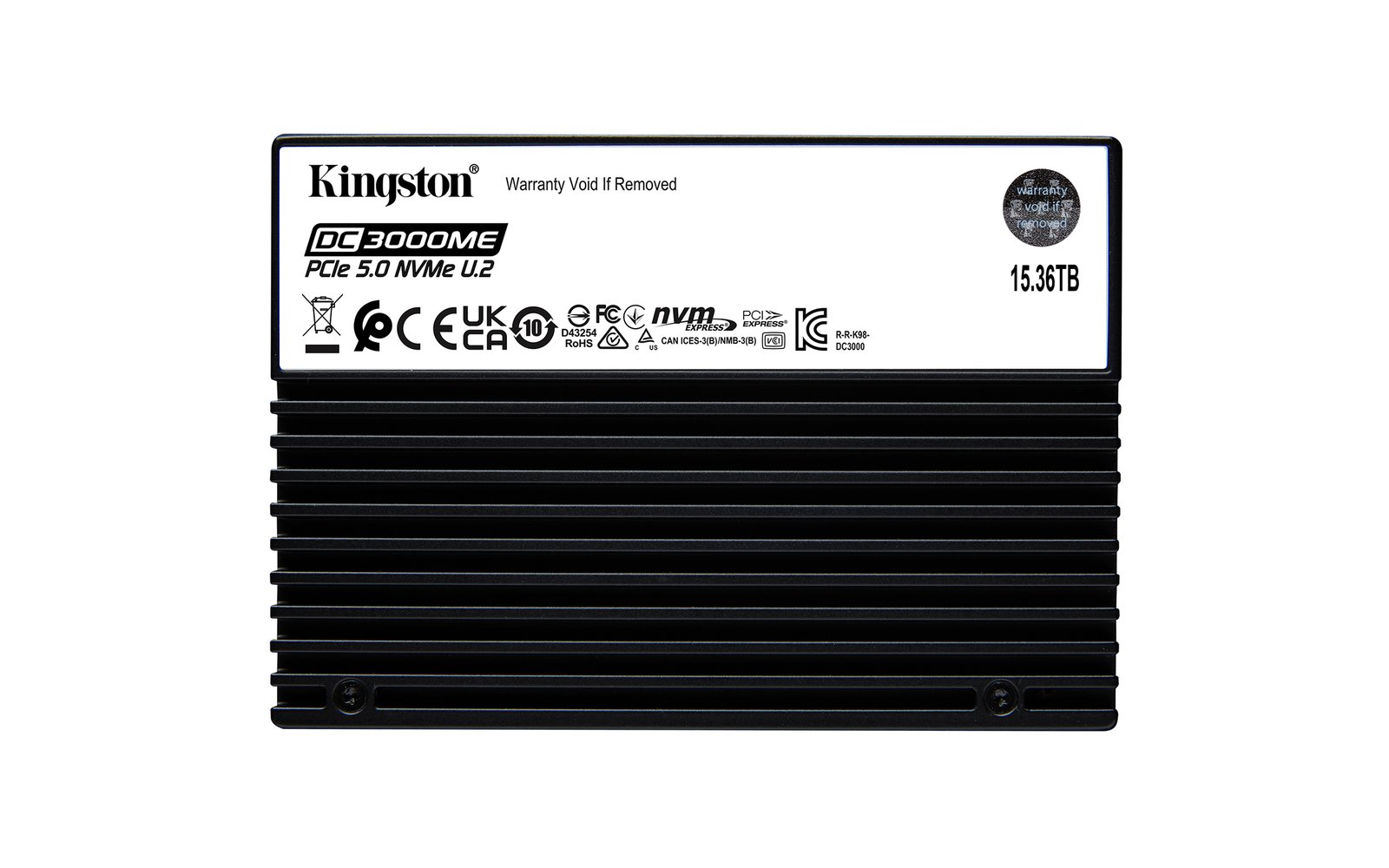 Kingston Technology 15.36TB DC3000ME U.2 PCIe 5.0 NVMe TCG Opal Enterprise SSD SEDC3000ME/15T3