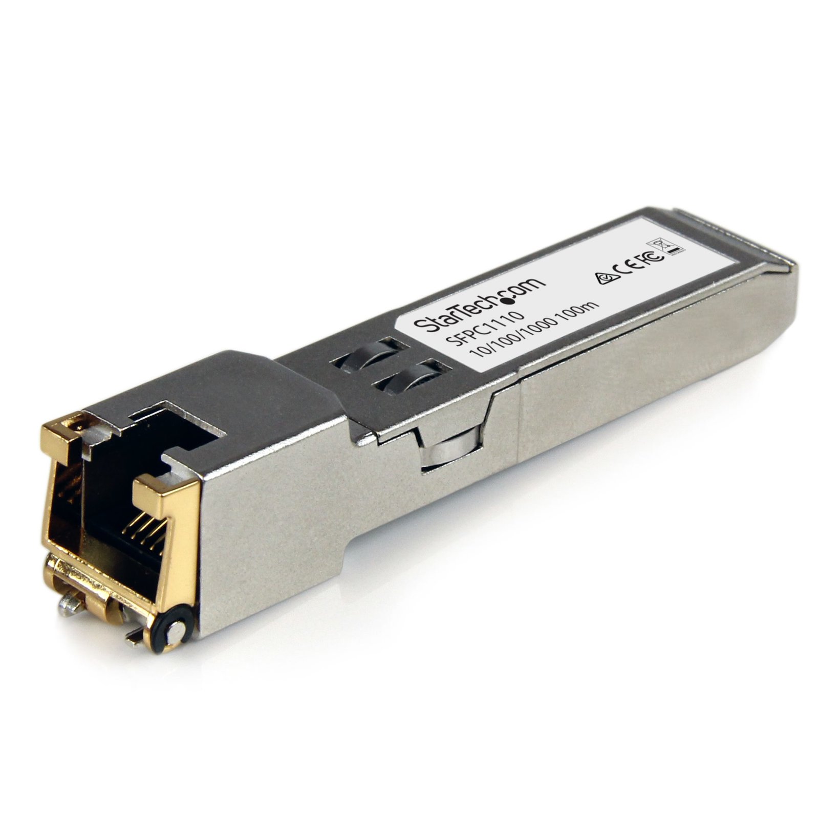 StarTech.com Cisco SFP-GE-T Compatible SFP Module - 1000BASE-T - to RJ45 Cat6/Cat5e - 10/100/1000 SFPC1110