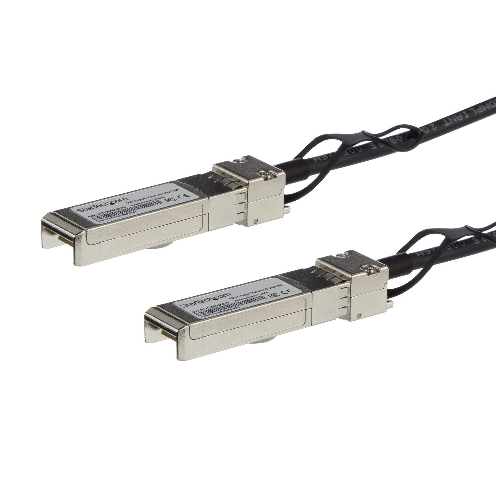 StarTech.com Cisco SFP-H10GB-CU0-5M Compatible 0.5m 10G SFP+ to Direct Attach Cable Twinax - 10GbE SFPH10GBC05M