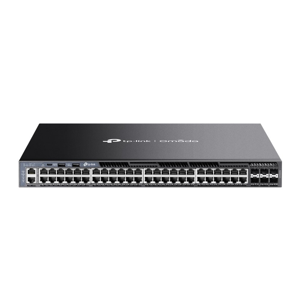 TP-Link Omada 48-Port Gigabit Stackable L3 Managed Switch with 6 10G Slots SG6654X