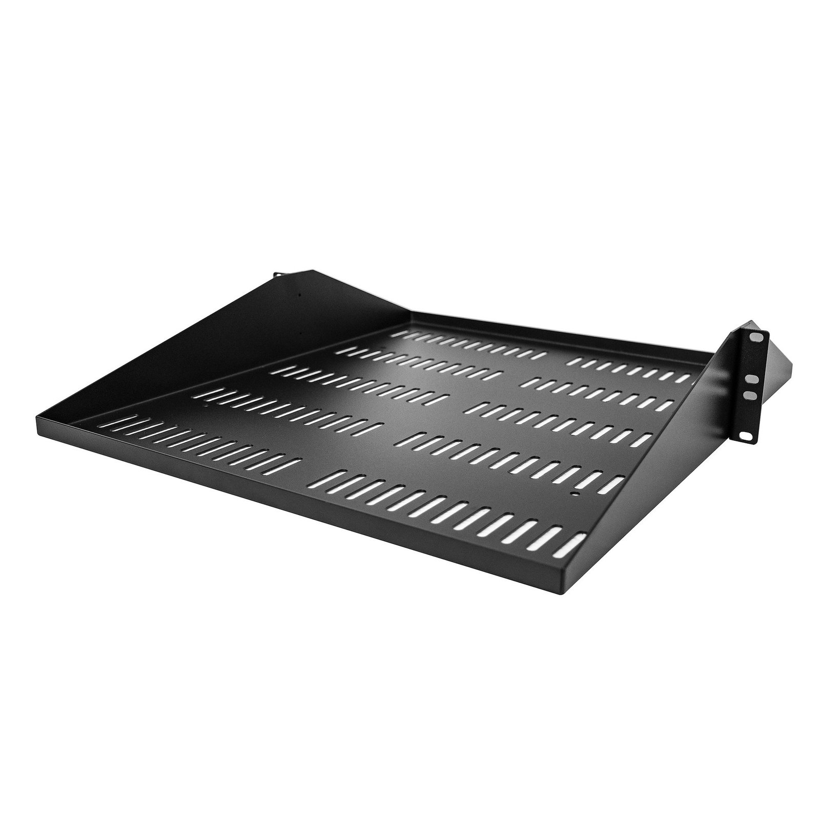 StarTech.com 2U Server Rack Shelf, Center Mounted Universal Vented Rackmount Cantilever Tray for SHELF-2U-20-CENTER-V