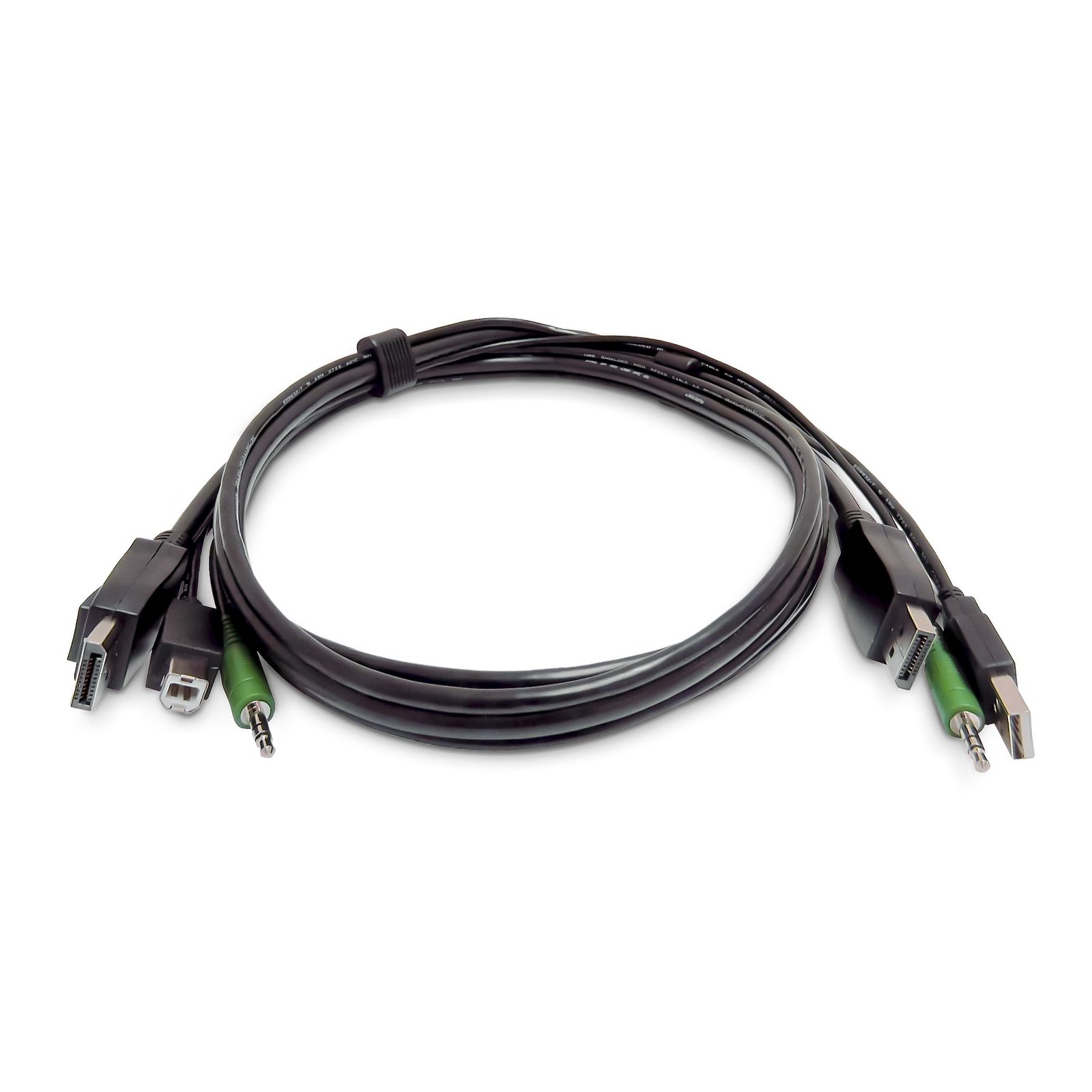StarTech.com 3ft (91cm) DisplayPort KVM Cable, USB 2.0, 3.5mm Audio, Universally Compatible Combo SKDP2DPMMKVM03-TAA