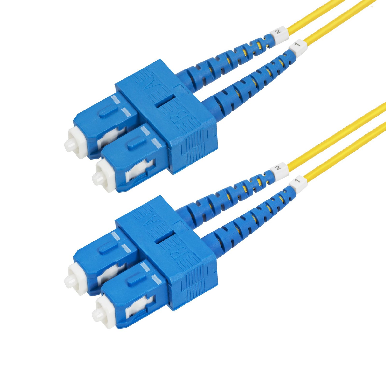 StarTech.com 5m (16.4ft) SC to (UPC) OS2 Single Mode Duplex Fiber Optic Cable, 9/125µm, 40G/100G SMDOS2SCSC5M