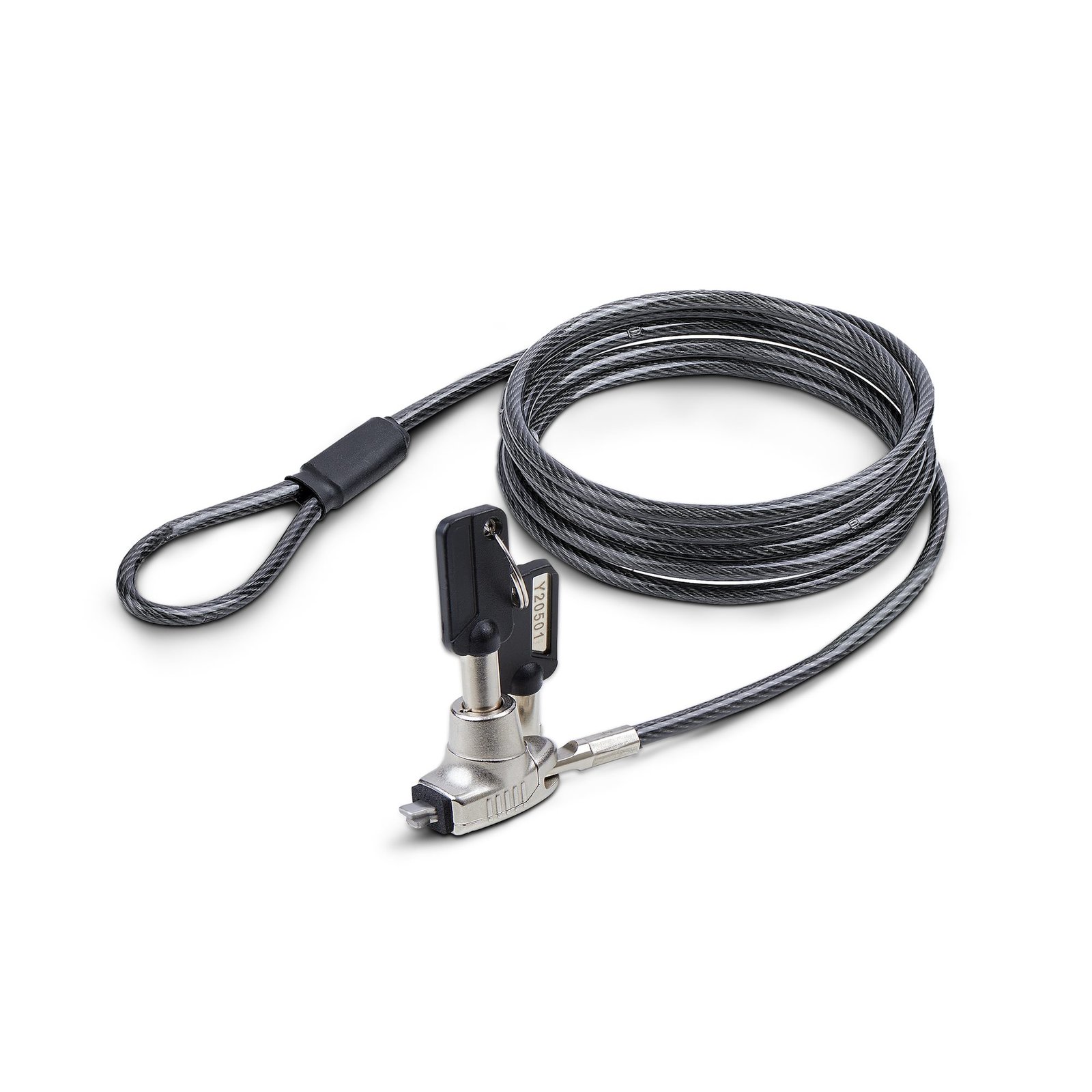 StarTech.com Slim Lock Noble Wedge® Slot Compatible, 5ft (1.5m) Locking Cable, Anti-Theft Security SNBLK-LAPTOP-LOCK