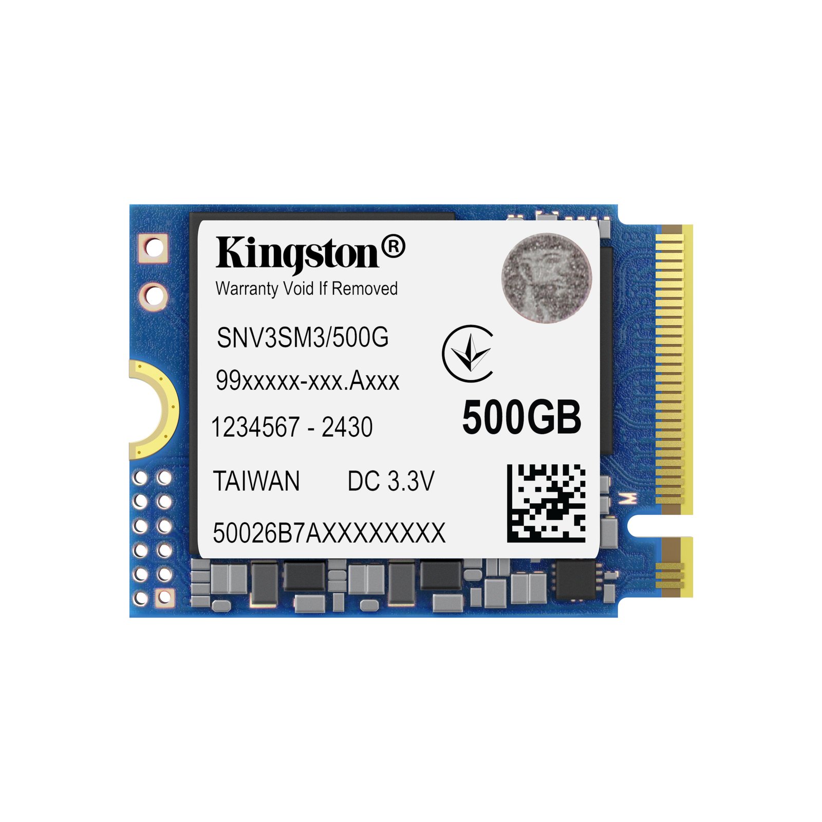 Kingston Technology 500G NV3 M.2 2230 NVMe SSD SNV3SM3/500G