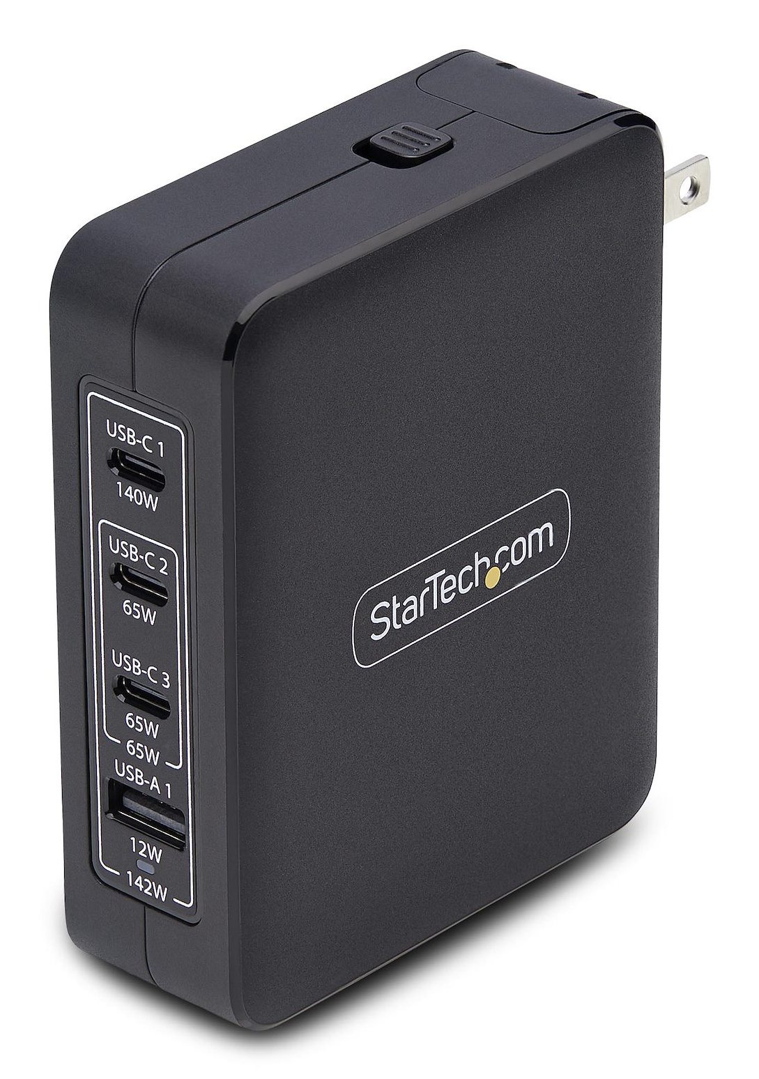 StarTech.com 140W USB-C Wall Charger, 3x USB-C/1x USB-A, PD 3.1 GaN Power Adapter for MacBook, Dell 3114GCN-WALL-CHARGER