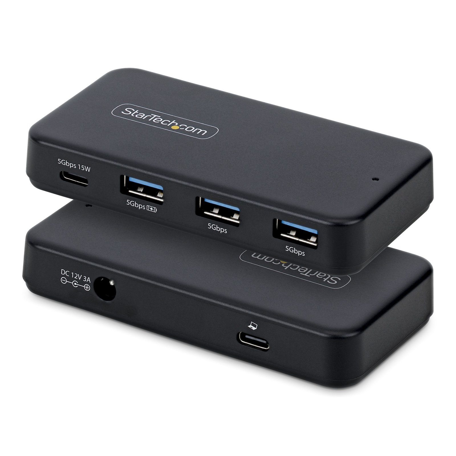 StarTech.com 4-Port USB-C and USB-A Hub, 5Gbps, Self-Powered, 2-in-1 Host Cable, 1x 3x BC 1.2), 36W 311NA-USB-HUB