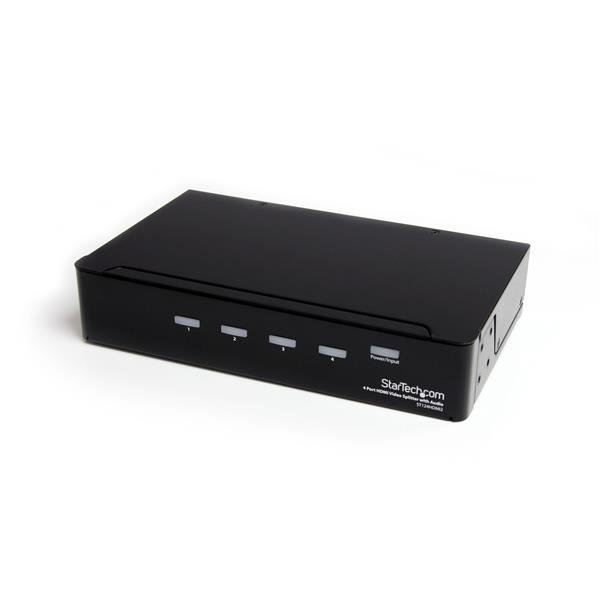 StarTech.com 4-port HDMI splitter and signal amplifier - TAA ST124HDMI2
