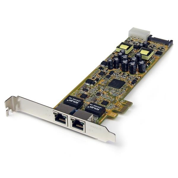 StarTech.com Dual Port PCI Express Gigabit Ethernet PCIe Network Card Adapter - PoE/PSE - TAA ST2000PEXPSE
