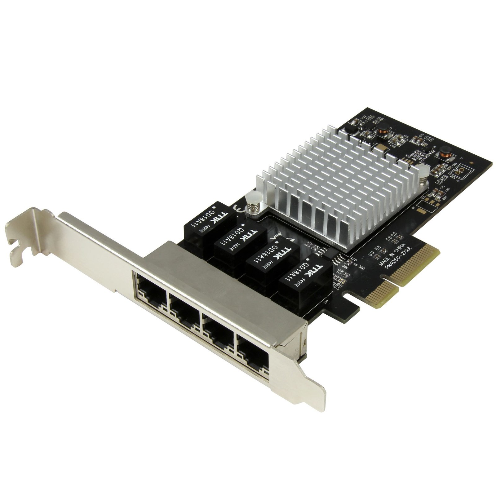StarTech.com 4-Port Gigabit Ethernet Network Card - PCI Express, Intel I350 NIC ST4000SPEXI
