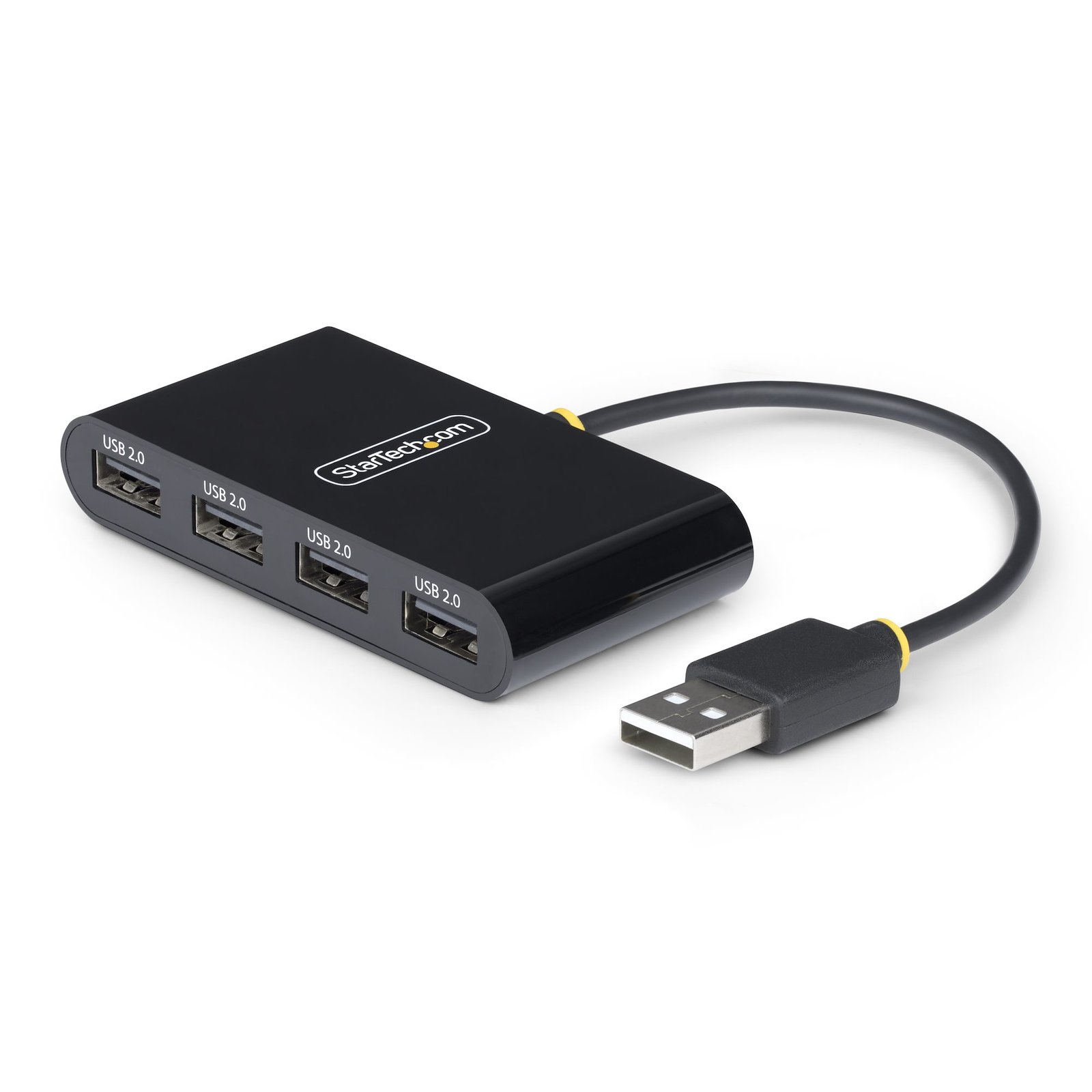 StarTech.com 4-Port USB 2.0 Hub, Bus Powered, Small Travel Mini Splitter, Portable Multi-Port ST4200MINI2-USB-HUB