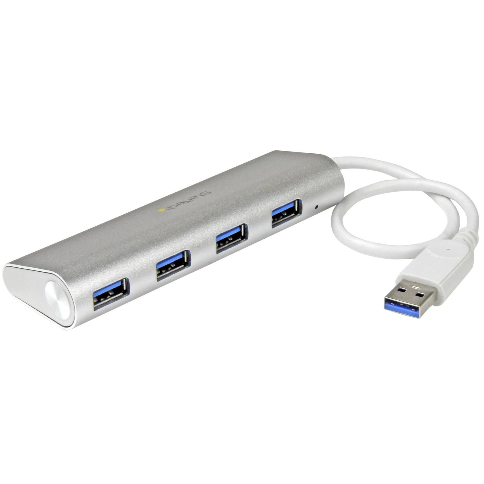 StarTech.com 4-Port USB Hub, A to 4x USB-A Ports, 5Gbps, Rugged Design, Bus-Powered, Portable ST43004UA