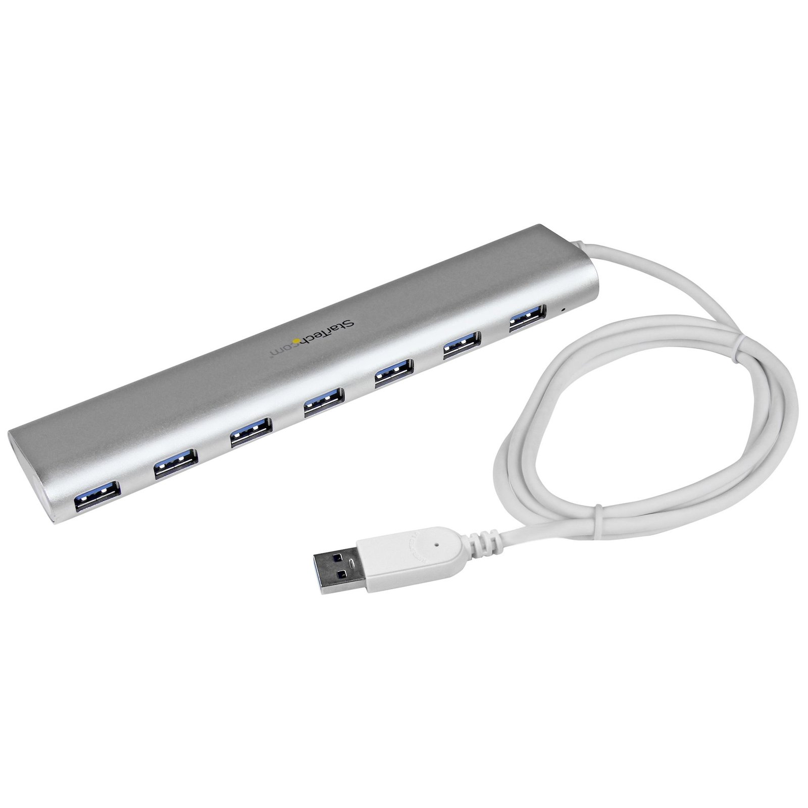 StarTech.com 7-Port USB Hub, A to 7x USB-A Ports, 5Gbps, Rugged Design, Bus or Self-Powered, ST73007UA