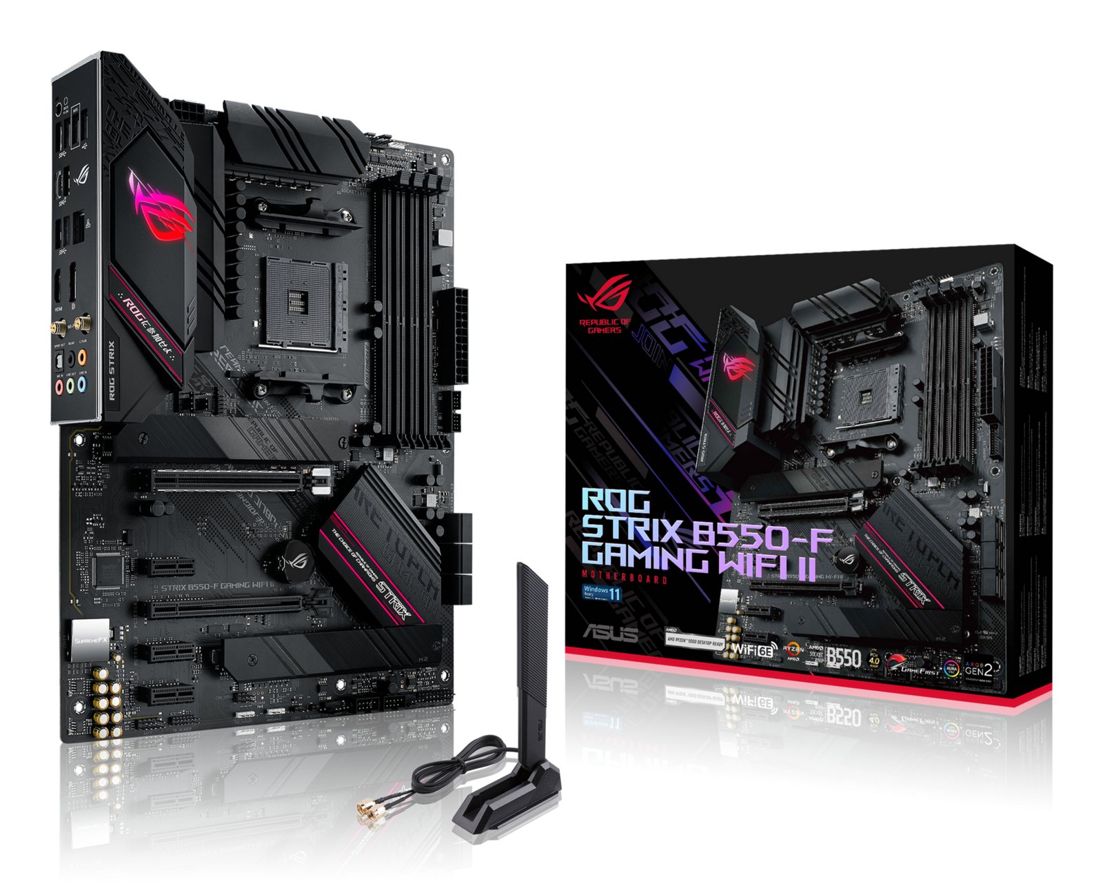 ASUS ROG STRIX B550-F GAMING WIFI II AMD B550 Socket AM4 ATX ROGSTRIXB550FGAMINGWIFIII