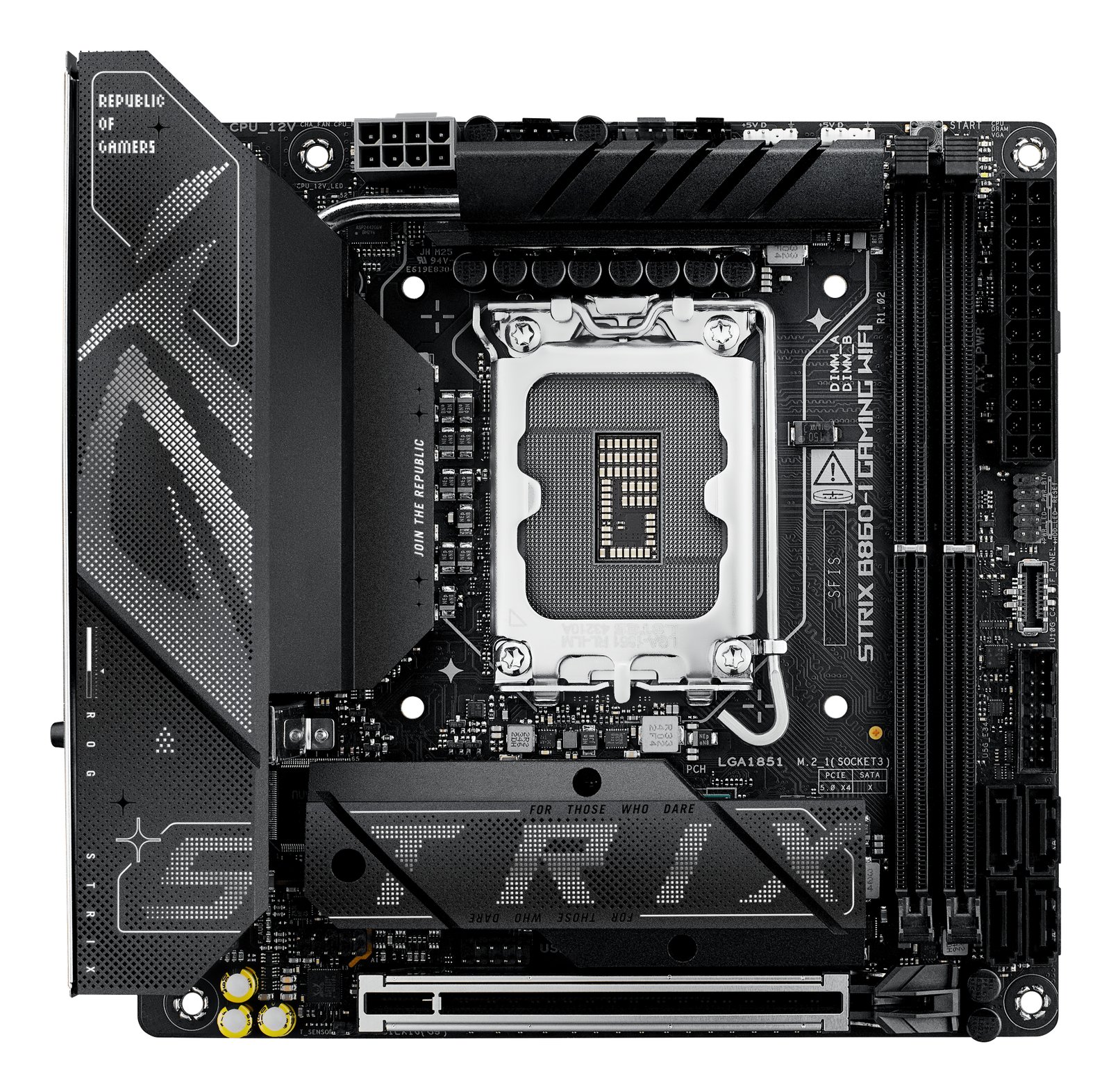 ASUS ROG STRIX B860-I GAMING WIFI Intel B860 LGA 1851 (Socket V1) mini ITX ROG STRIXB860-IGAMINGWIFI