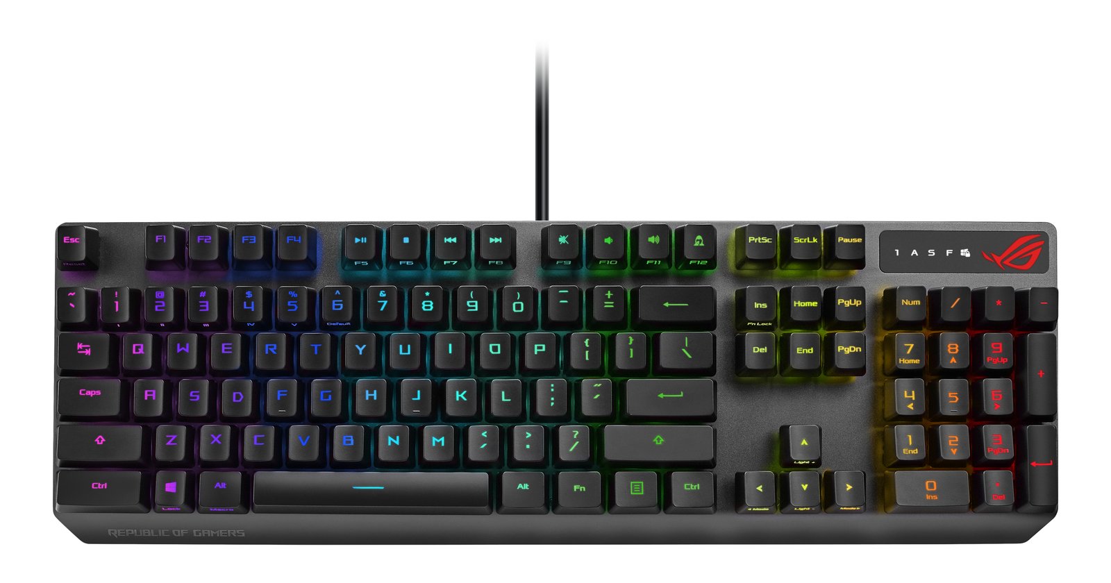 ASUS ROG Strix Scope RX keyboard Gaming USB QWERTY Black XA05ROGSTRIXSCOPERX/RD/US