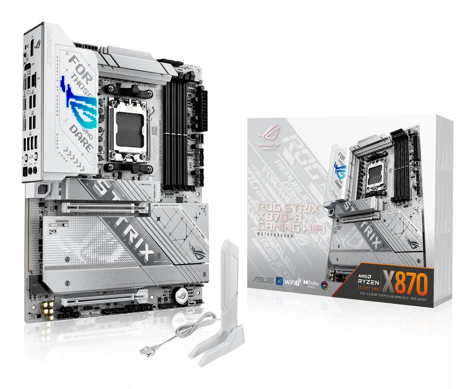 ASUS ROG STRIX X870-A GAMING WIFI AMD X870 Socket AM5 ATX ROGSTRIXX870-AGAMINGWIFI