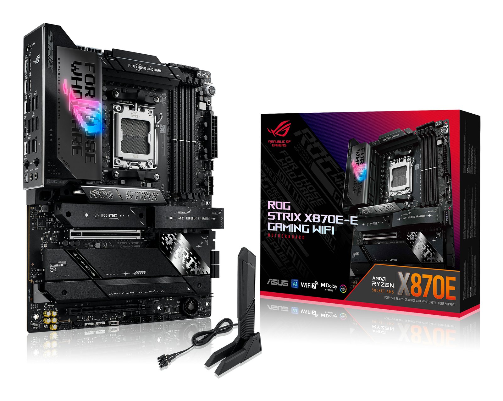 ASUS ROG STRIX X870E-E GAMING WIFI AMD X870E Socket AM5 ATX ROGSTRIXX870E-EGAMINGWIFI