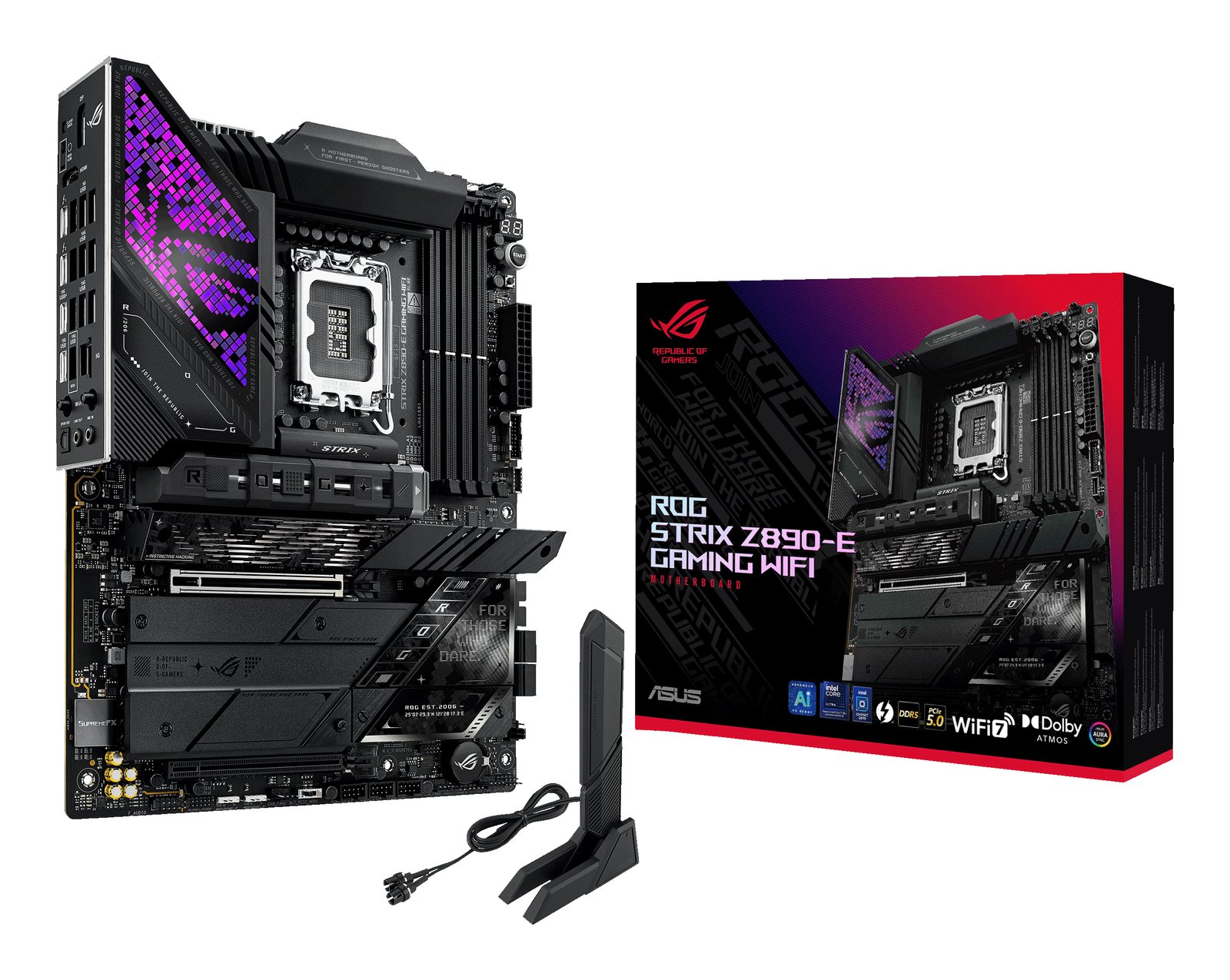 ASUS ROG STRIX Z890-E GAMING WIFI Intel Z890 LGA 1851 (Socket V1) ATX ROG STRIXZ890-EGAMINGWIFI