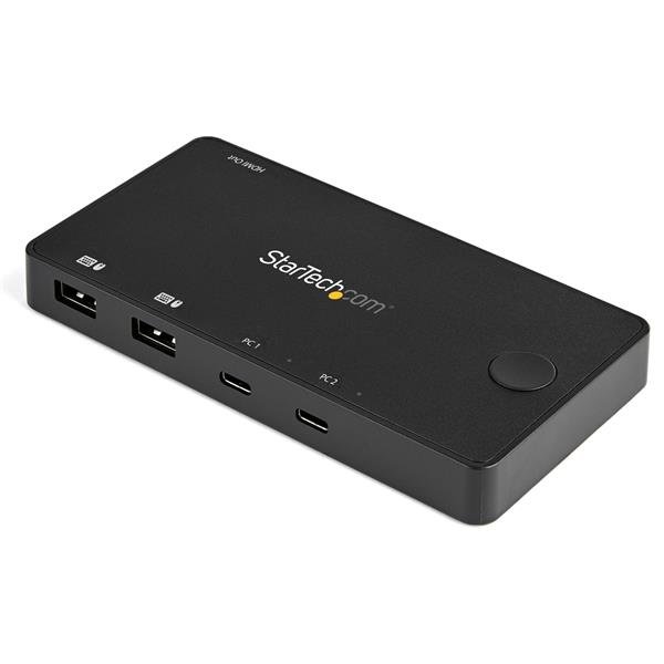 StarTech.com 2 Port USB C KVM Switch - 4K 60Hz HDMI - Compact Dual UHD Type Desktop Mini with SV211HDUC