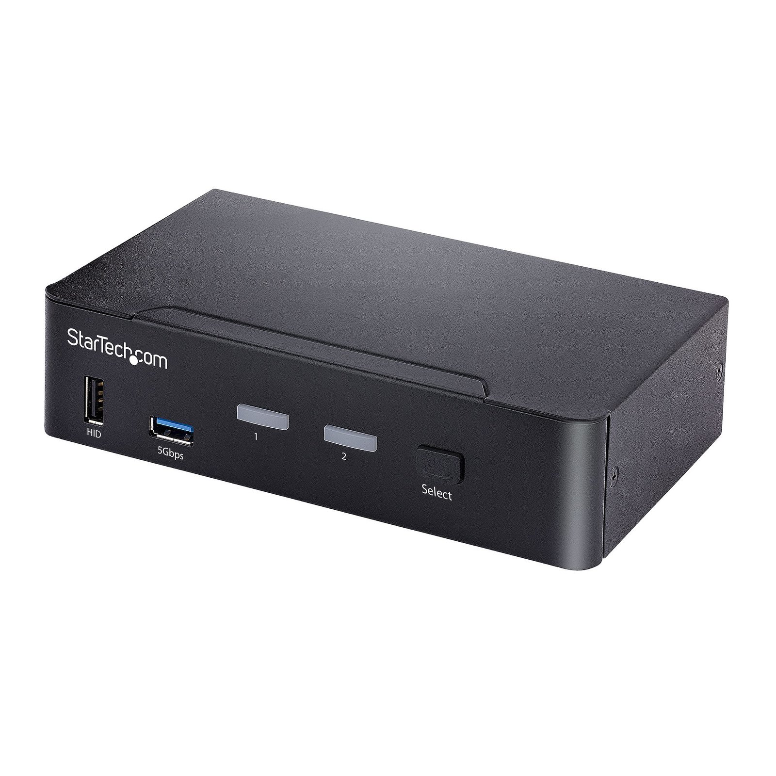 StarTech.com 2-Port USB-C KVM Switch, Single 4K 60Hz DisplayPort Monitor, 3.5mm Audio, 6x USB Hub SV231DPUCA