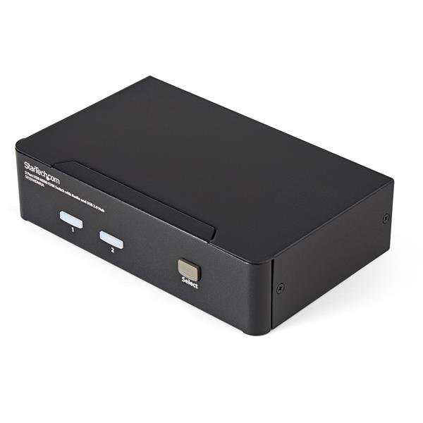 StarTech.com 2 Port USB HDMI KVM Switch with Audio and 2.0 Hub - TAA SV231HDMIUA