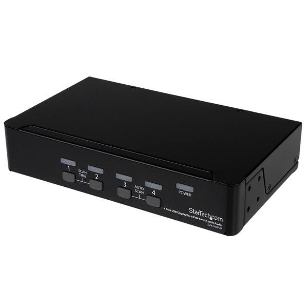 StarTech.com 4 Port USB DisplayPort KVM Switch with Audio - TAA SV431DPUA