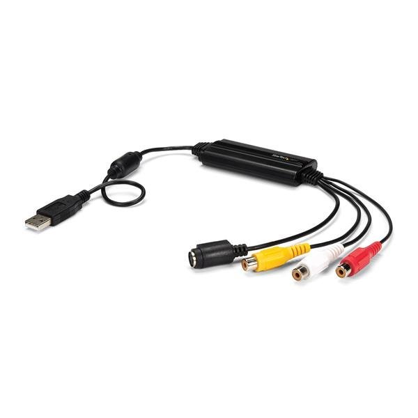 StarTech.com USB Video Capture Adapter Cable - S-Video/Composite to 2.0 SD Device - TWAIN Support - SVID2USB232