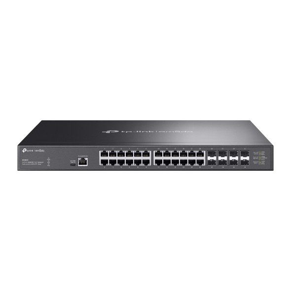 TP-Link Omada 24-Port 10GBASE-T L2+ Managed Switch with 8 10GE SFP+ Slots SX3832