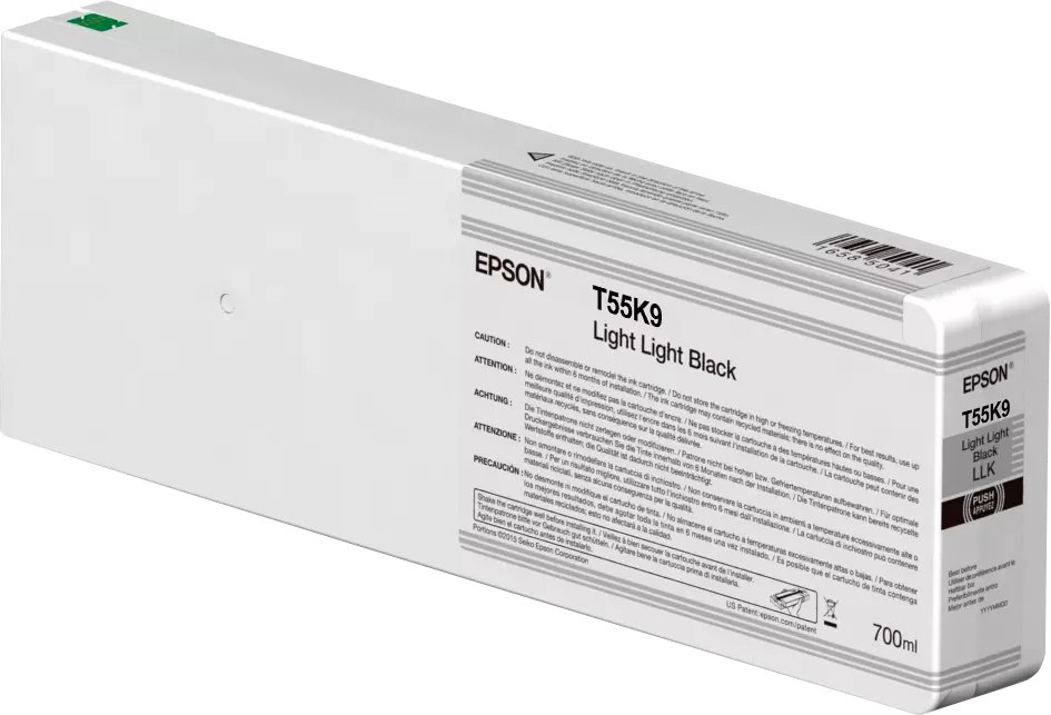 Epson Singlepack Light Black T55K900 UltraChrome HDX/HD 700ml