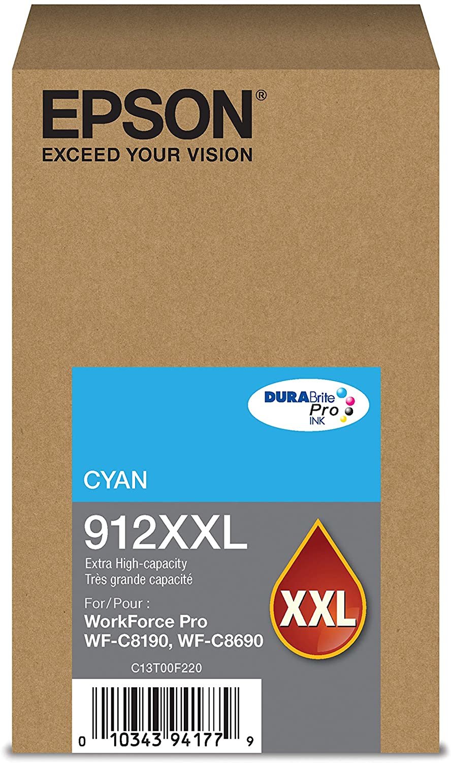 Epson DURABrite Pro 912XXL ink cartridge 1 pc(s) Original Extra (Super) High Yield Cyan T912XXL220