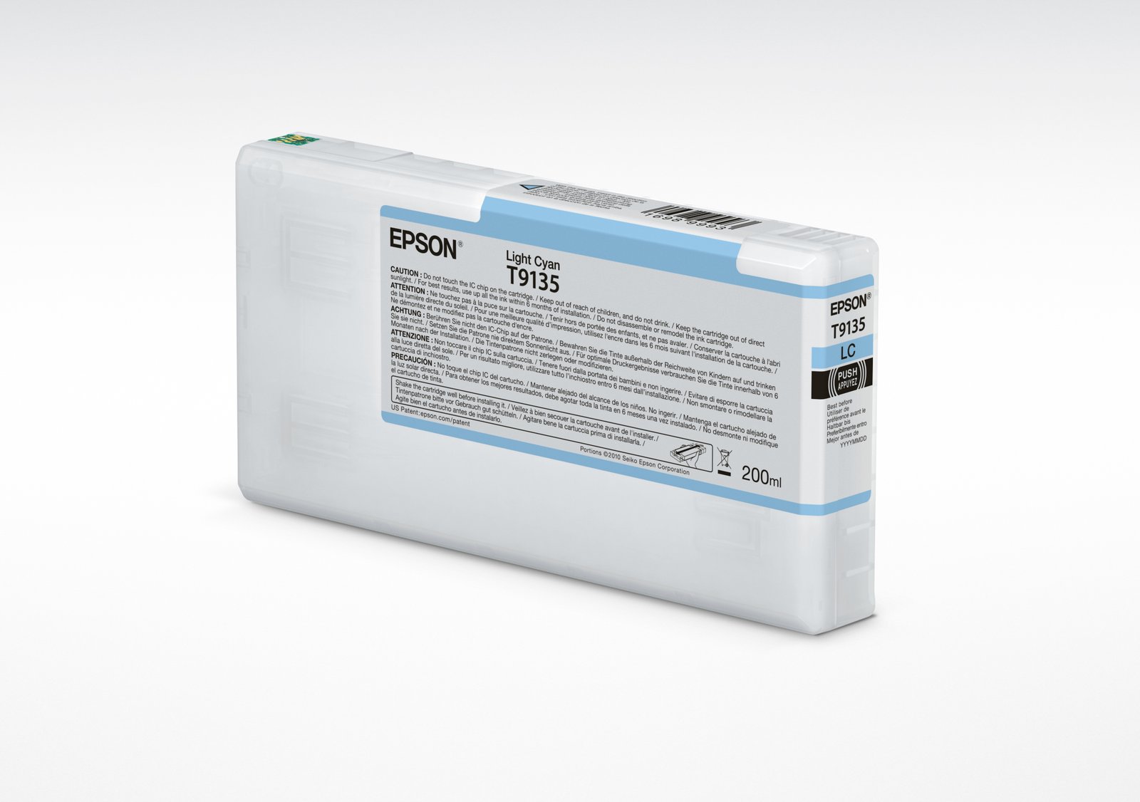 Epson T9135 Light Cyan Ink Cartridge (200ml) T913500