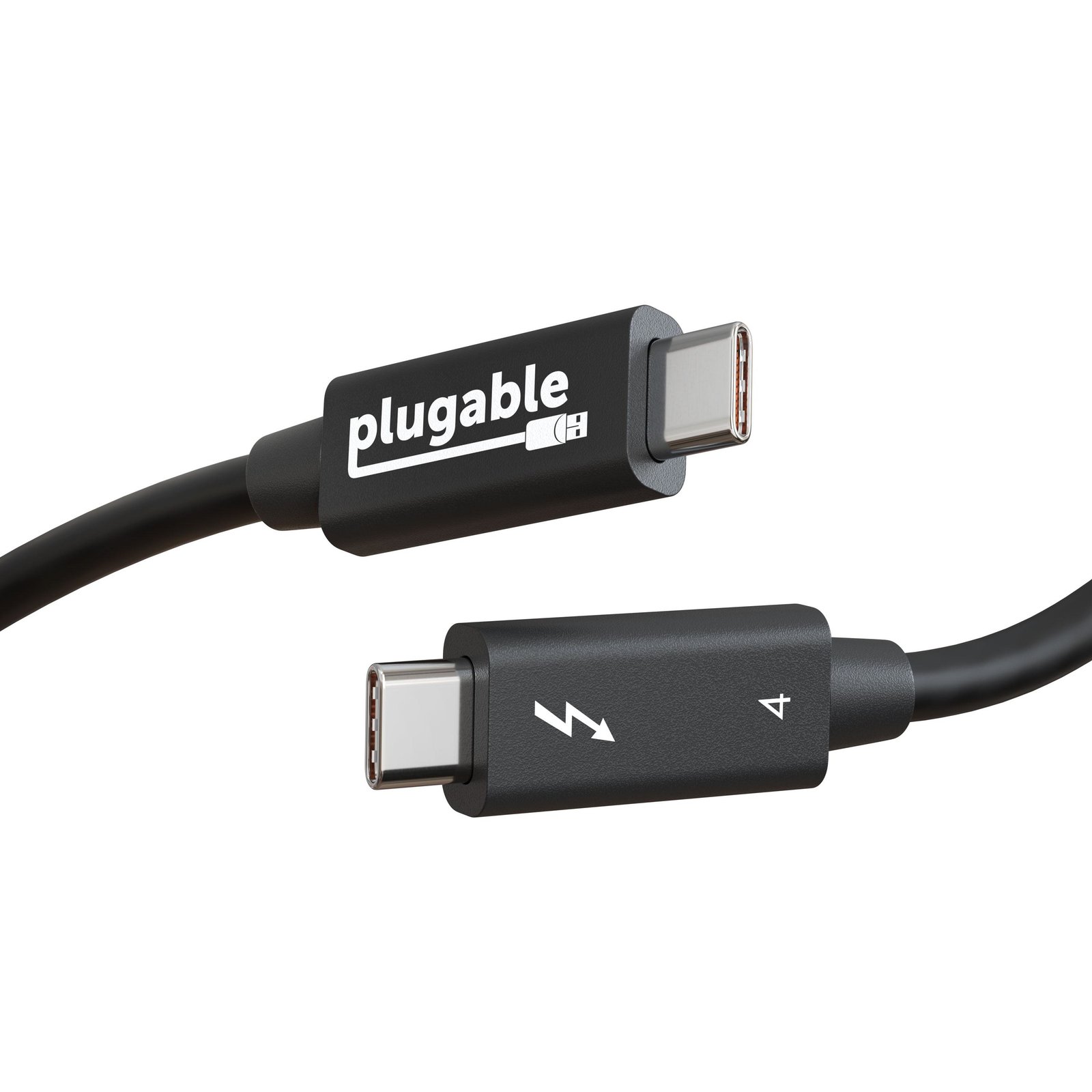 Plugable Technologies Thunderbolt 4 Cable Certified] 6.6ft USB4 with 100W Charging, Single 8K or TBT4-40G2M