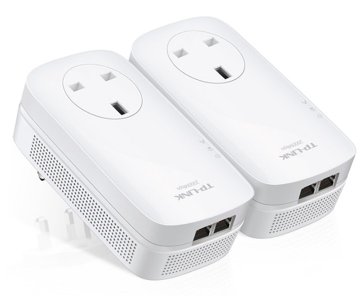 TP-Link AV2000 2-Port Gigabit Passthrough Powerline Starter Kit TL-PA9020P TL-PA9020P KIT