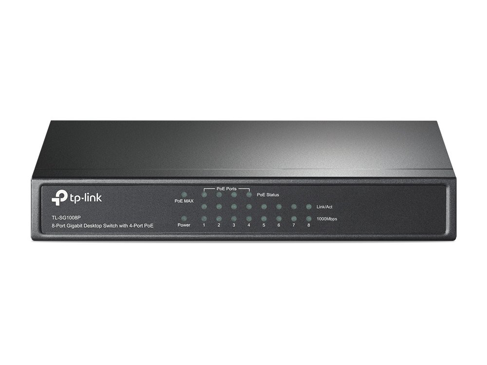 TP-Link TL-SG1008P network switch Unmanaged Gigabit Ethernet (10/100/1000) Power over (PoE) Hazelnut