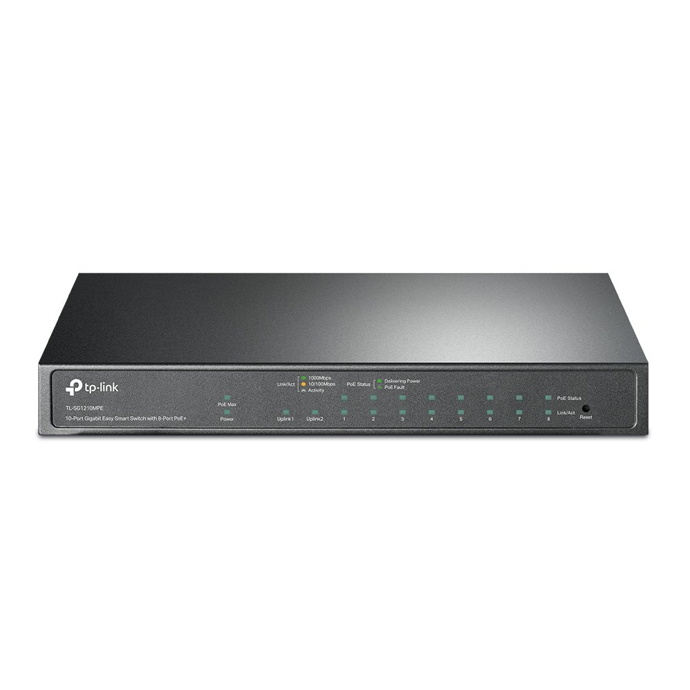 TP-Link 10-Port Gigabit Easy Smart Switch with 8-Port PoE+ TL-SG1210MPE