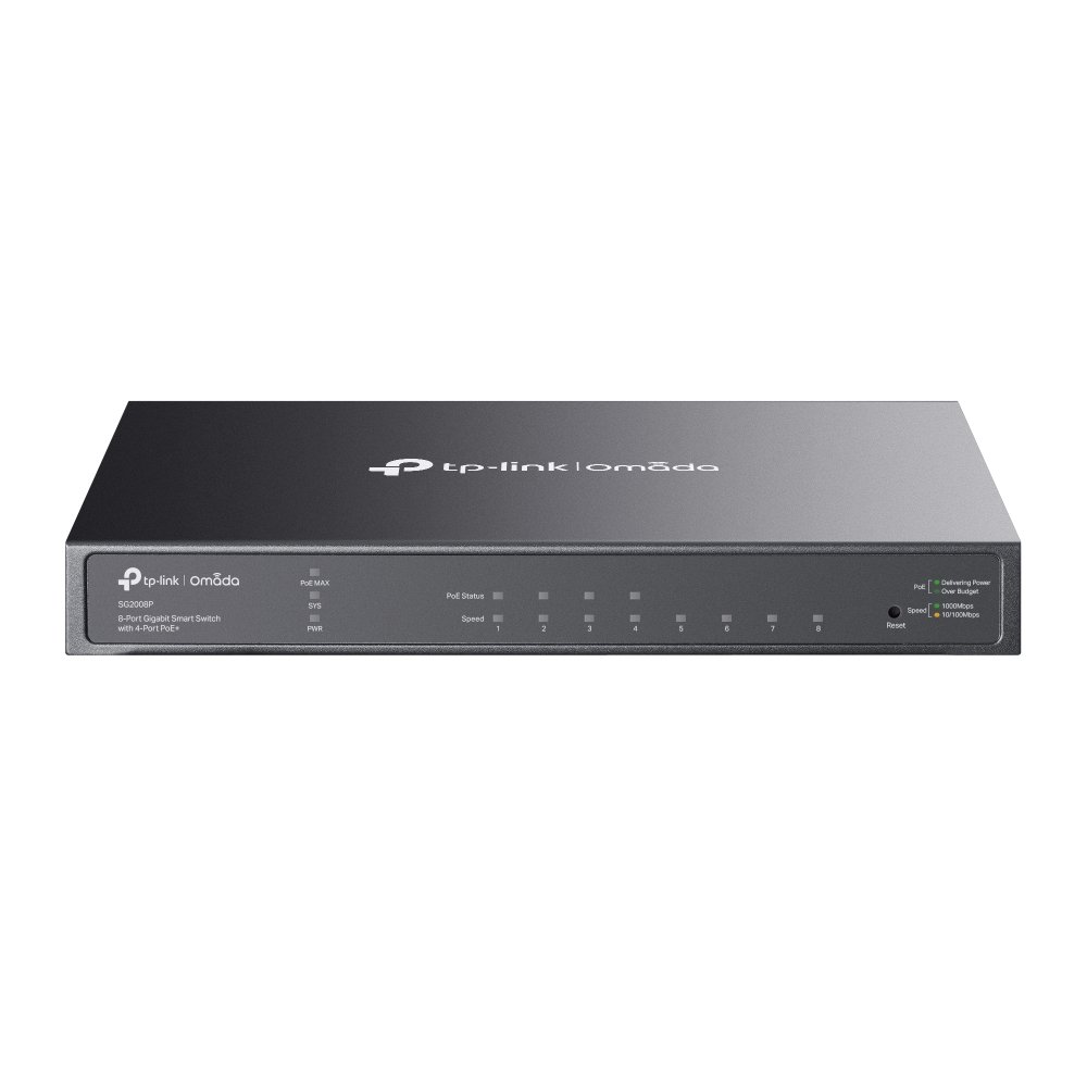TP-Link Omada 8-Port Gigabit Smart Switch with 4-Port PoE+ SG2008P