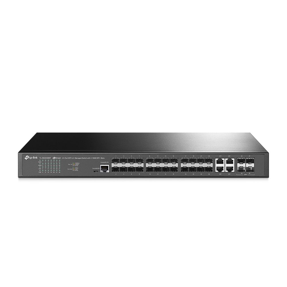 TP-Link JetStream 24-Port SFP L2+ Managed Switch with 4 10GE Slots SG3428XF