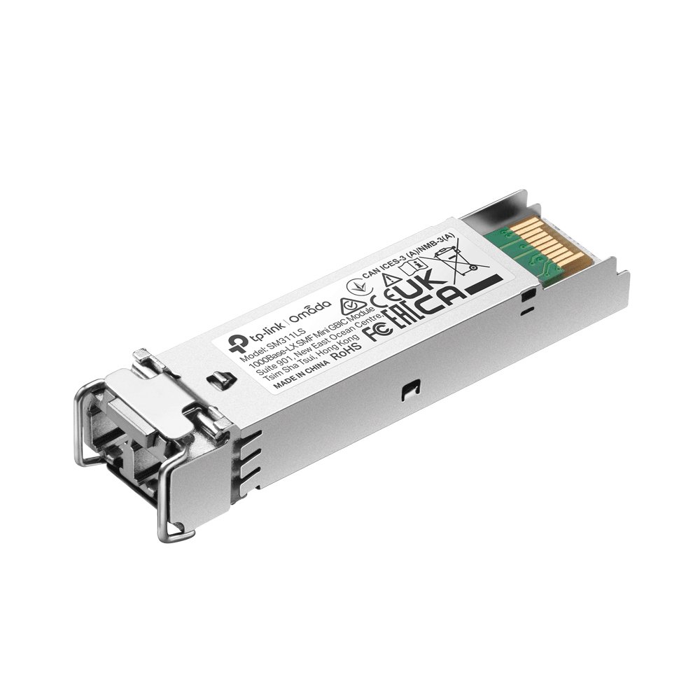 TP-Link Omada Gigabit SFP Module, Single-mode, MiniGBIC, LC Interface, Up to 10km Distance SM311LS