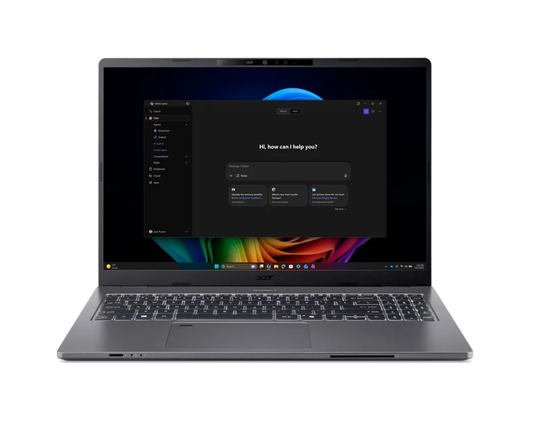 Acer TravelMate P2 TMP216-52-72R5 Copilot+ PC Intel Core Ultra 7 355 Laptop 40.6 cm (16") WUXGA GB NX.BXCAA.002