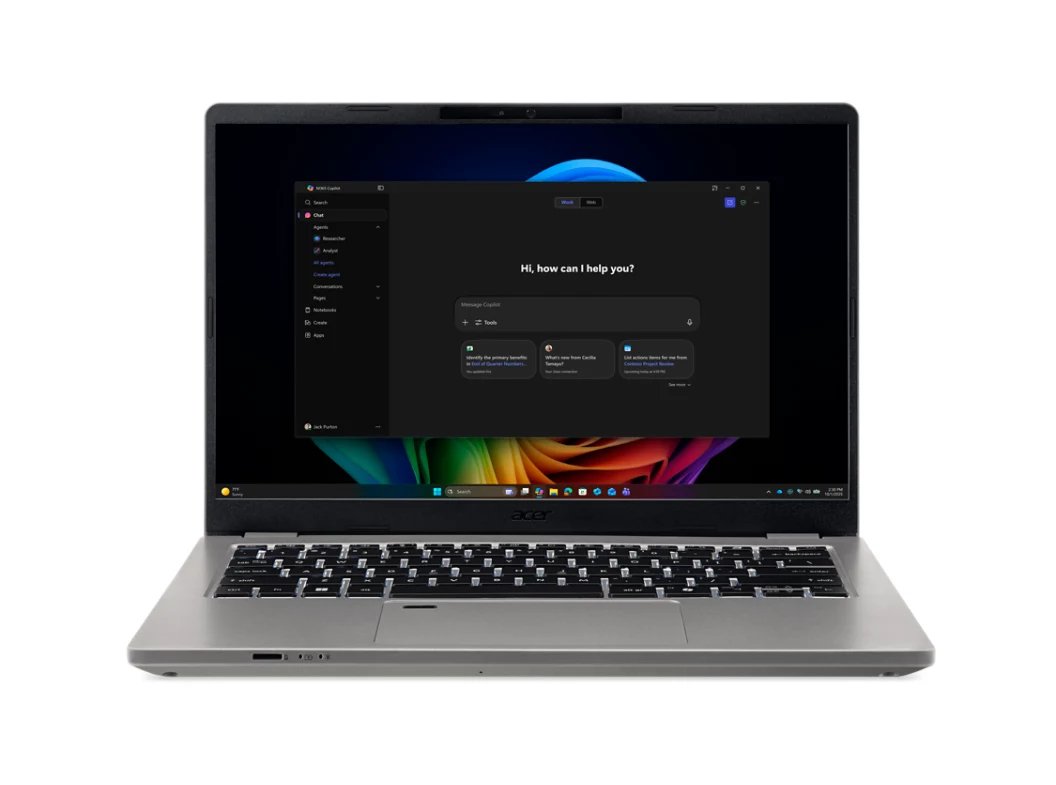 Acer TravelMate P4 TMP414-56-784R Copilot+ PC Intel Core Ultra 7 355 Laptop 35.6 cm (14") WQXGA+ 16 NX.BS8AA.003