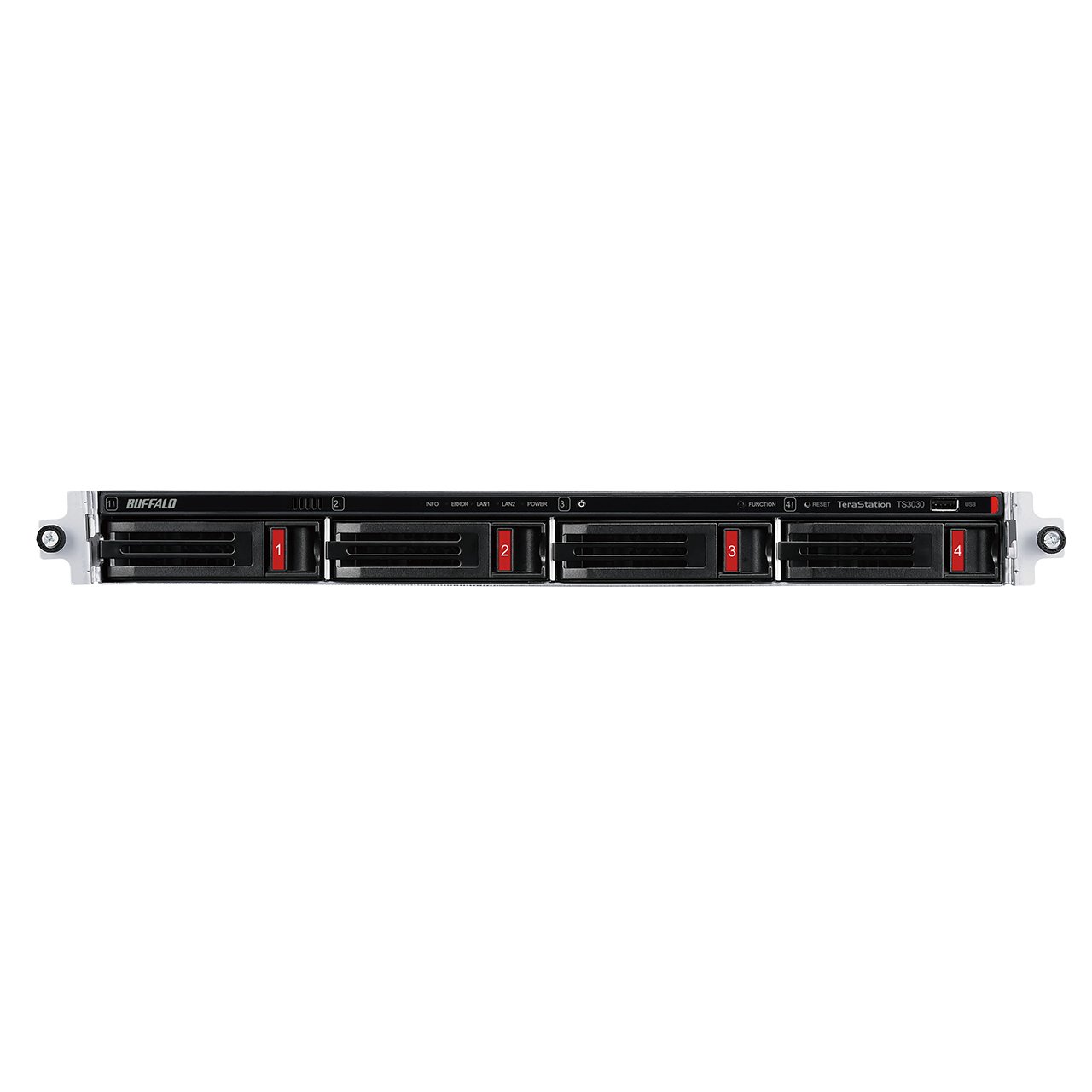 Buffalo Americas TeraStation TS3430RN NAS Rack (1U) Alpine AL524 2 GB DDR4 8 TB HDD Black TS3430RN0804