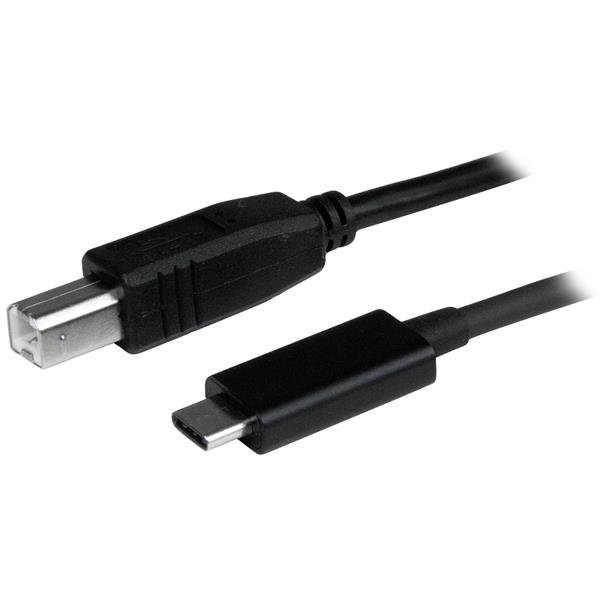 StarTech.com 3ft (1m) USB-B to USB-C Cable, Data Cord, USB 2.0, Transfer USB2CB1M