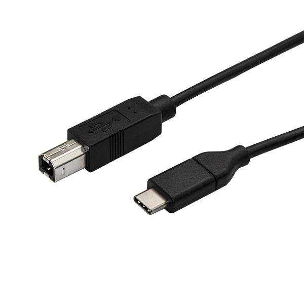 StarTech.com 10ft (3m) USB-B to USB-C Cable, Data Cord, USB 2.0, Transfer USB2CB3M