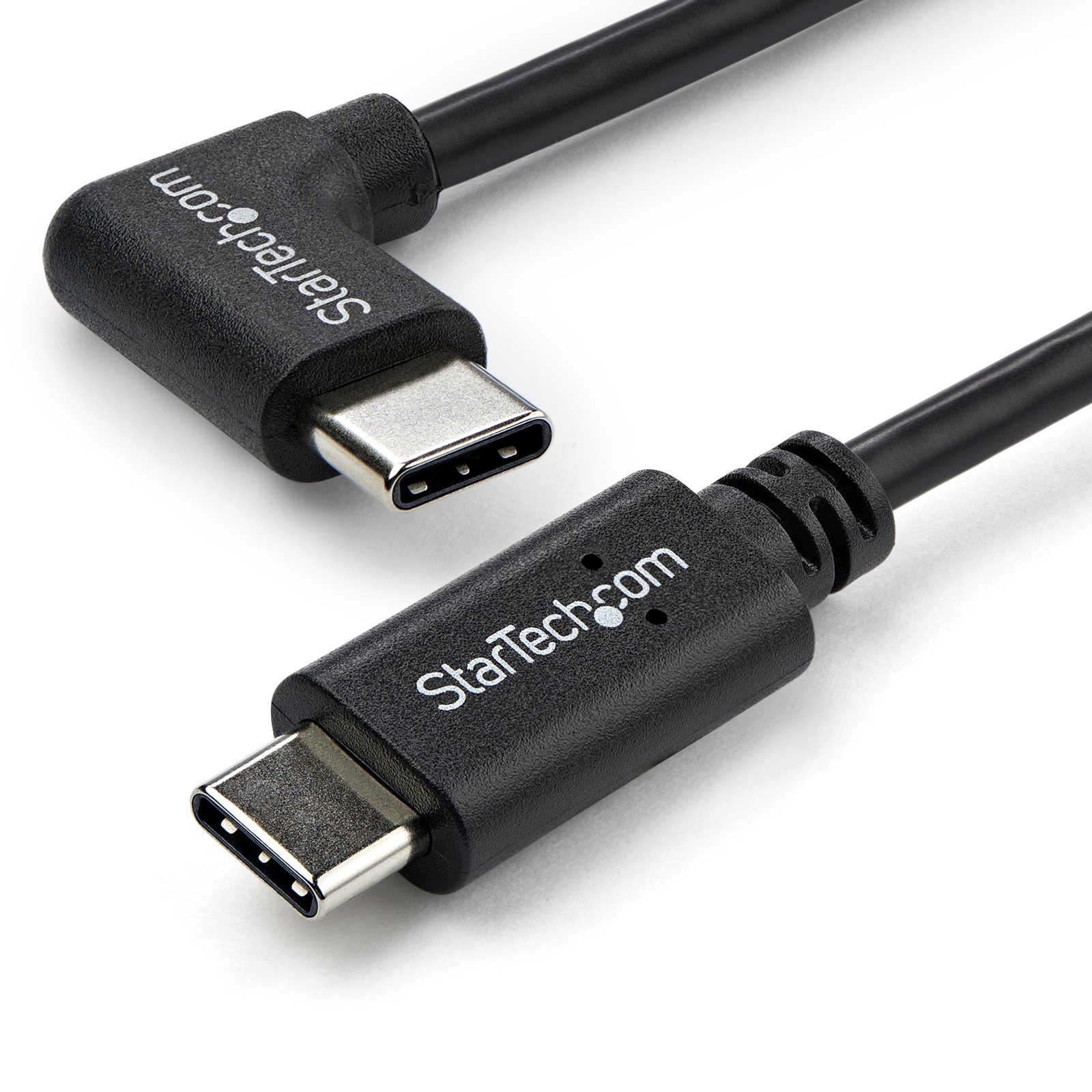 StarTech.com 3ft (1m) USB-C Charging Cable, Right-Angled, Charge & Sync, 60W (3A) PD, USB 2.0 USB2CC1MR